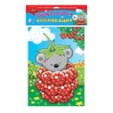 Мозаика Апплика Крошка-малинка 3+ аппликация жемчужная