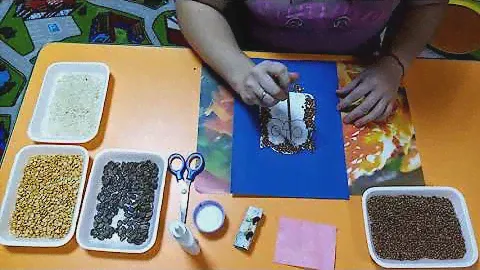 Мозаика из семян