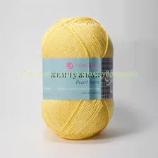 Пряжа Пехорка Жемчужная 12, 50% хлопок, 50% вискоза, 100г/425м, желток