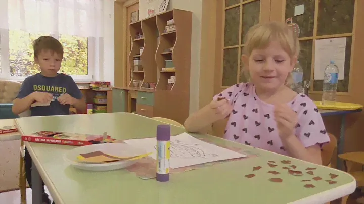 ДО "Мозаика". Мозаика "Черепаха" (техника обрывной аппликации)