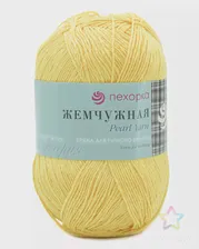 Пряжа Пехорка 'Жемчужная' 100гр. 425м. (50% хлопок, 50% вискоза) (12 желток) желток