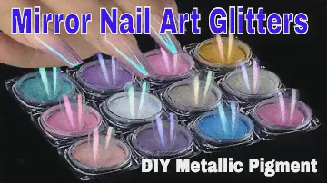 Holographic nail glitter powder 2020 - DIY Metallic Pigment Dust for UV Gel Polish