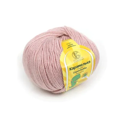 Пряжа для вязания Камтекс Карамелька (100% акрил) 10х50г/175м цв.231 жемчужная роза