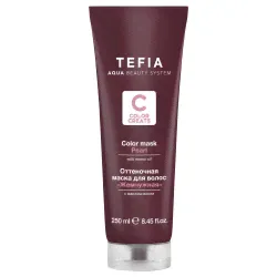 Tefia Color Creats - Маска для волос оттеночная с маслом монои «Жемчужная», 250 мл-0