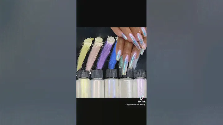 1Jar Mermaid Glitter Chrome Powder Bottled Holographic Aurora Pigment