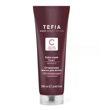 Tefia Color Creats Оттеночная маска для волос Жемчужная, 250 мл
