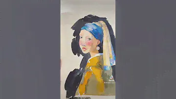 Рисуем девушку с жемчужной сережкой